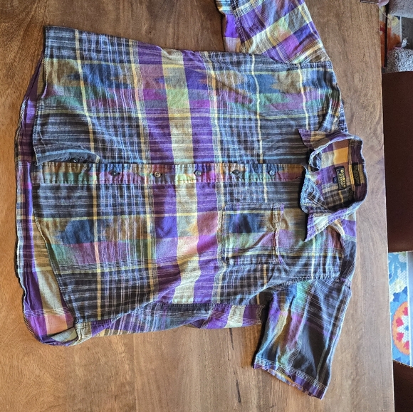 OshKosh B’gosh Indian Madras Plaid Shirt  100% Cotton 90's - Picture 2 of 9